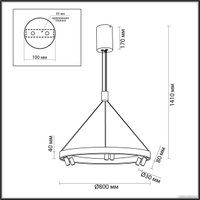 Подвесная люстра Odeon Light Beveren 6683/103L