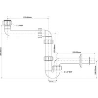 Сифон McAlpine HC4PF-32SPS
