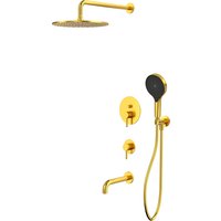 Душевая система  Whitecross Y YSET07TOPGLB (брашированное золото)