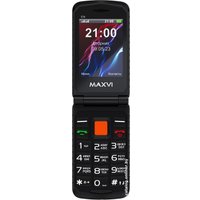 Кнопочный телефон Maxvi E10 (оранжевый)