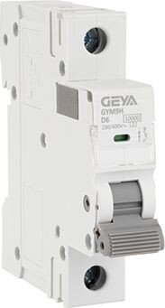 

Выключатель автоматический GEYA GYM9H-1P-6D 1P 6A D 10kA 1M GYM9H1P6D