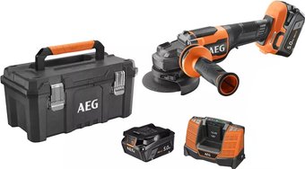 AEG Powertools BEWS18-115BLPX2-502TB 4935492109 (с 2-мя АКБ, кейс)