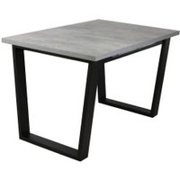 Кухонный стол СоюзРегионПоставка Хаген 120х80 (муар черный/цемент)