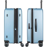 Чемодан-спиннер Verage Freeland 20062-M+ 68 см (серебристо-голубой)