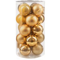 Елочная игрушка Ausini VT25-04007-1 (золото, 20 шт)