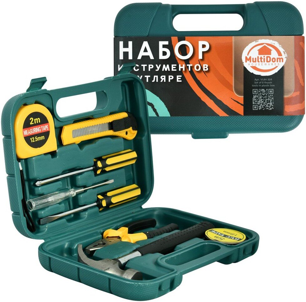 

Набор домашнего мастера Мультидом VL84-304 (8 предметов)