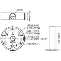 Крепление для камер видеонаблюдения Dahua DH-PFA136
