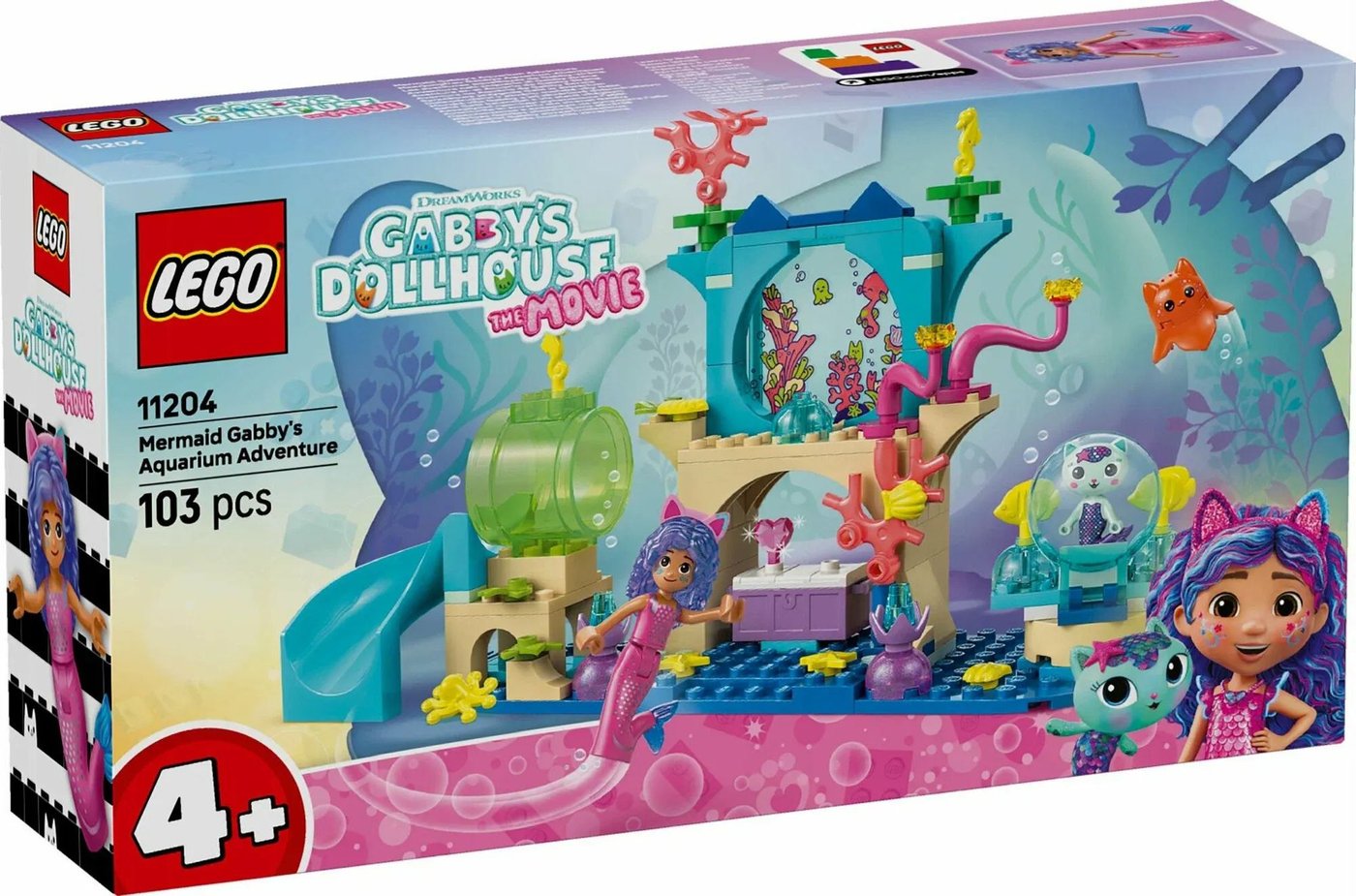 Конструктор LEGO Gabby's Dollhouse Приключение кота-русалки и Габи в аквар. 11204