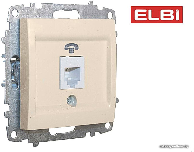 Розетка телефонная Elbi Zena-Vega 609-010300-221 (кремовый)