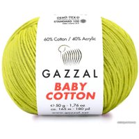 Пряжа для вязания Gazzal Baby cotton 3420 50 г 165 м (зеленый)