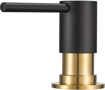 Дозатор для моющего средства Milacio MCU.934.BGD (черный/золото)