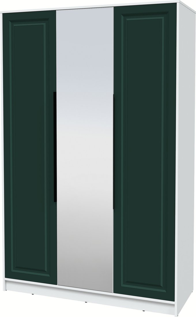 

Шкаф распашной Интерлиния Концепт КТ-Ш3з Деко (белый платинум/изумруд)