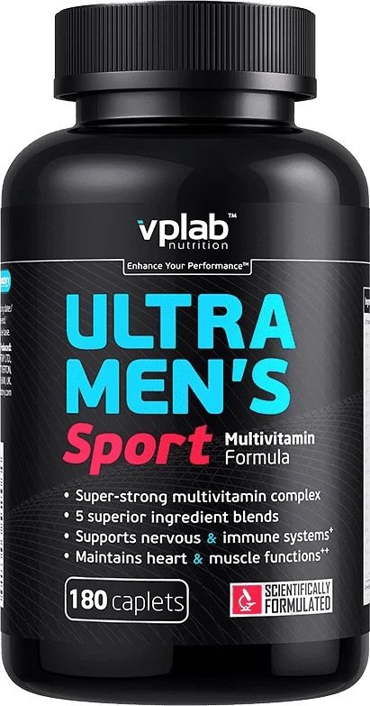 

Витамины, минералы Vplab Ultra Men's Sport Multivitamin Formula (180 каплет)