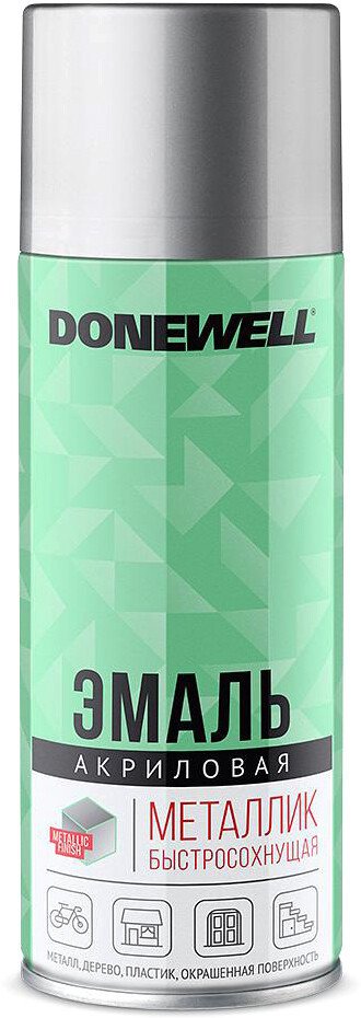 

Эмаль Donewell Металлик универсальная 0.52 л (хром)