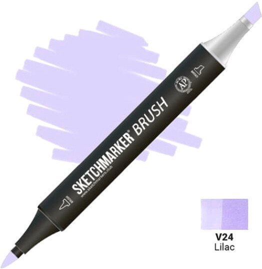 

Маркер художественный Sketchmarker Brush Двусторонний V24 SMB-V24 (сиреневый)