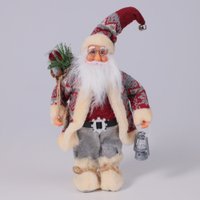 Елочная игрушка AksHome Санта-Клаус с фонариком