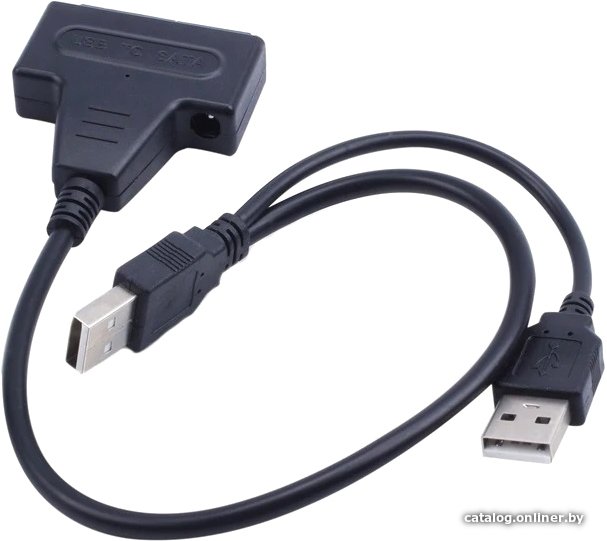 Кабель USBTOP SATA - 2x USB 2.0 +разъем питания 12В 2А