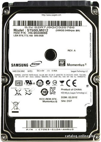 Samsung Spinpoint M8 500GB (HN-M500MBB)