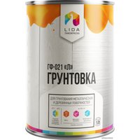 Алкидная грунтовка LIDA ГФ-021 "Л" 1 л (светло-серый)