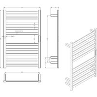 Полотенцесушитель Roxen Plaza 11040-5079C
