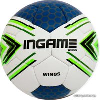 Футбольный мяч Ingame Wings IFB-134 (5 размер, белый/синий/зеленый)