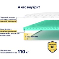 Ортопедический наматрасник Luna Rest 130x200