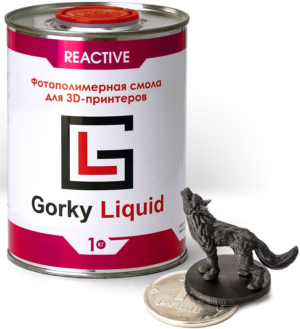 

Фотополимер Gorky Liquid Reactive 1 кг (черный)