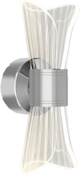 

Бра Estares Dio 12W 2Y-ON/OFF-230x80x85-CHROME/CLEAR-220-IP20