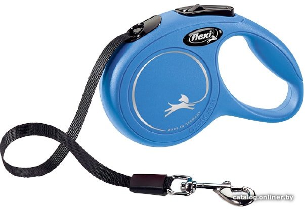 Поводок-рулетка Flexi New Classic XS Tape 3 м (синий)