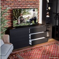 Комод Mio Tesoro Варма 6Д (шпон ясень, черный) в Витебске