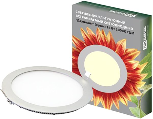 

Точечный светильник TDM Electric Даунлайт СВО 18 Вт 3000К SQ0329-0015 (хром)