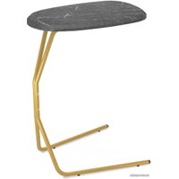 Приставной столик Sheffilton SHT-CT22 (каменный уголь/золото)