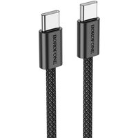 Кабель Borofone BX104 USB Type-C - USB Type-C (1 м, черный)