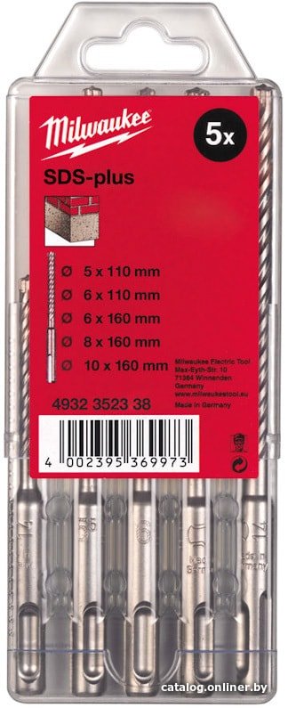 Набор буров Milwaukee 4932352338 (5 предметов)