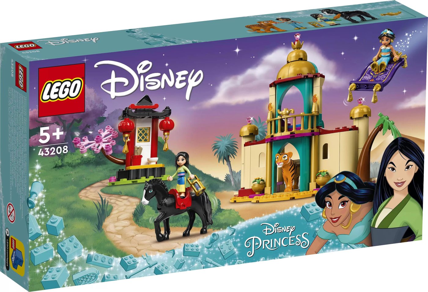 

Конструктор LEGO Disney Princess 43208 Приключения Жасмин и Мулан