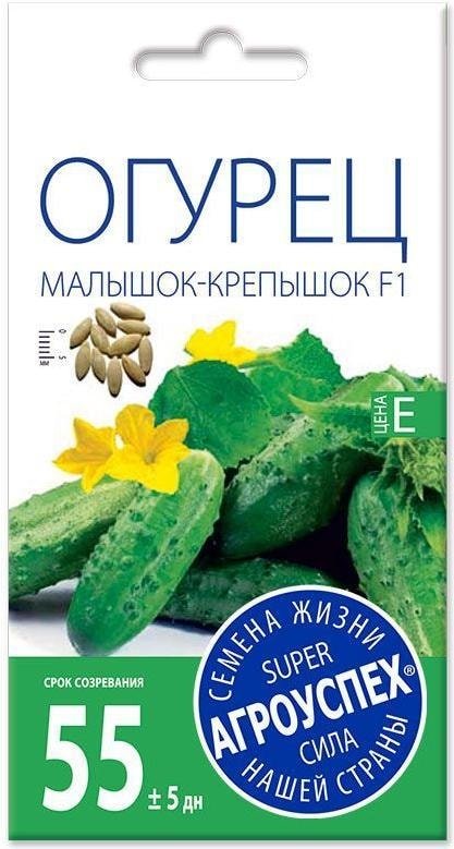 

Семена Агроуспех Огурец Малышок-Крепышок F1 37327 10 шт