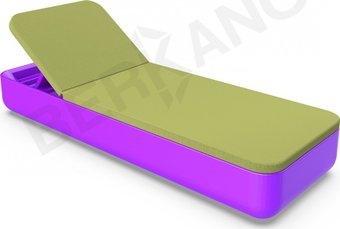 Шезлонг Berkano Grace (сиреневый/зеленый)