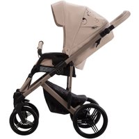 Универсальная коляска BEBETTO Magnum Light SE Pro (2 в 1, 01 светло-бежевая кожа кожа/бежевая рама)
