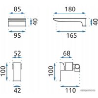 Смеситель Rea Mason REA-B5150 (золотой)