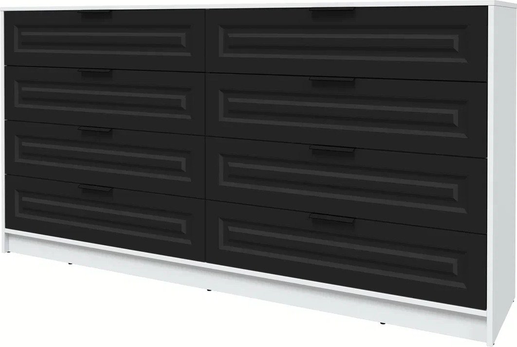 

Комод Интерлиния Концепт КТ-К197 Деко (белый платинум/черный)