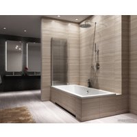 Стеклянная шторка для ванны Rea Agat-2 80