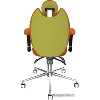 Офисное кресло Kulik System Trio (азур, оранжевый/оливковый)