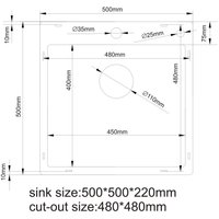 Кухонная мойка Stellar Decor S5050GE-D (серый)