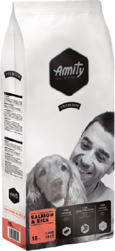 

Сухой корм для собак Amity Premium с лососем и рисом (15 кг)