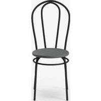 Стул Mio Tesoro Тюльпан (серый/черный)