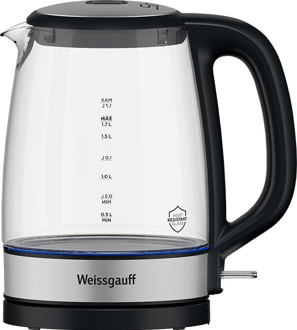 Электрический чайник Weissgauff WK 1712 EcoGlass Nero