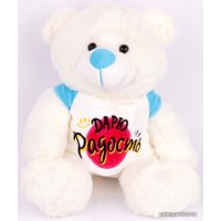 Классическая игрушка Weihai Мишка в свитере 016SBX253 (белый)