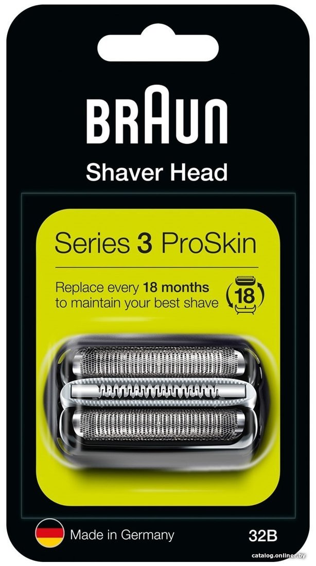 Сетка и режущий блок Braun Series 3 32B (черный)