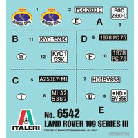 Сборная модель Italeri 6542 Внедорожник Land Rover Series III 109 Guardia Civil