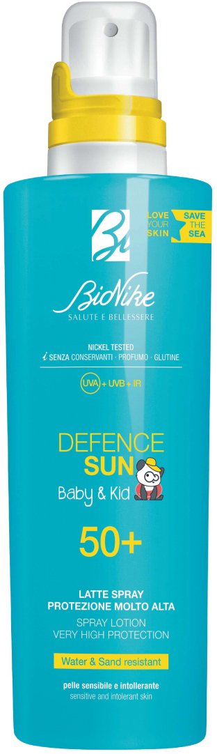 

Лосьон солнцезащитный BioNike Для детей Defence Sun Baby&Kid Spray Lotion 50+ 200 мл